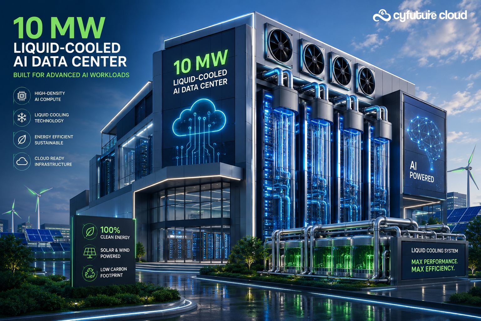 10 MW Liquid Cooled AI Data Center